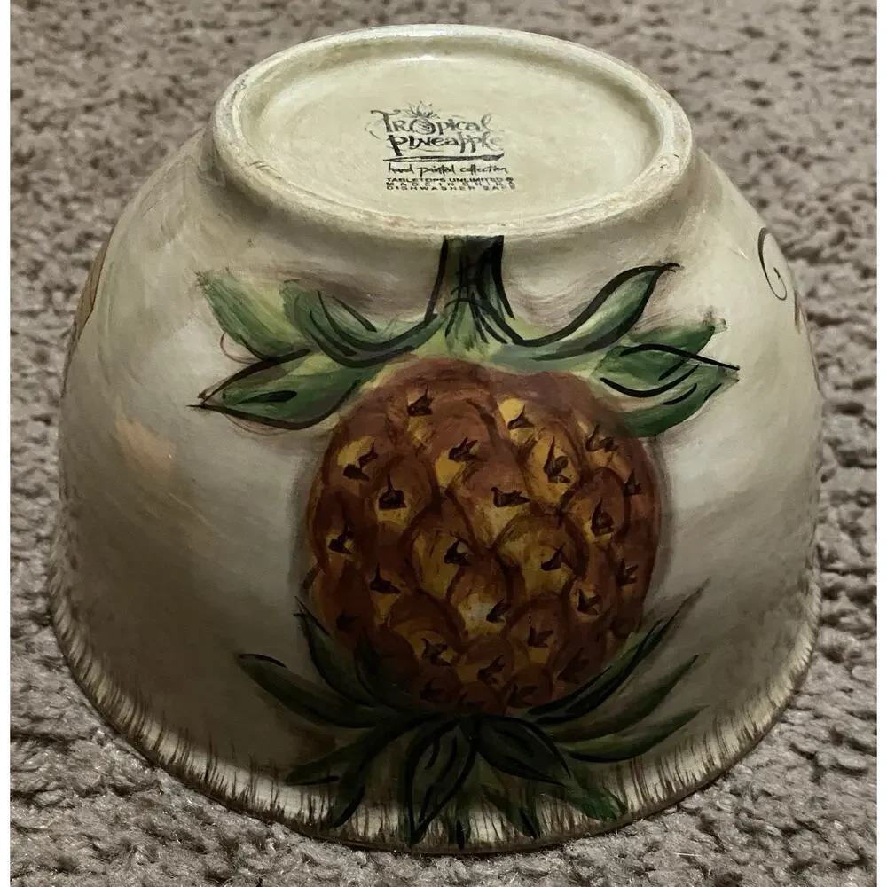 Tabletops 6” Bowl Unlimited Tropical Pineapple Soup Cereal Replacement bowl A1